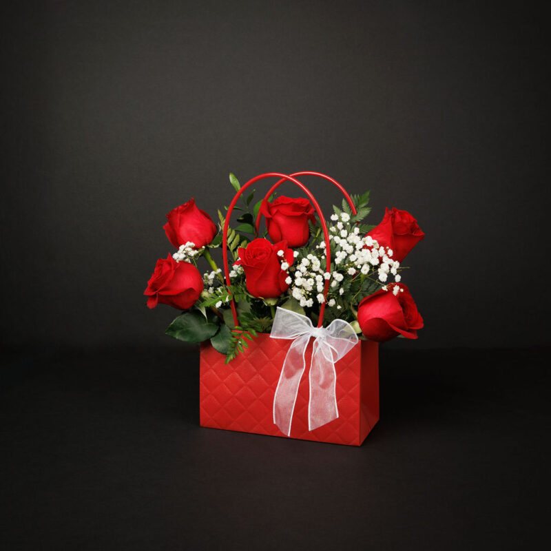 Sac à main Roses rouge